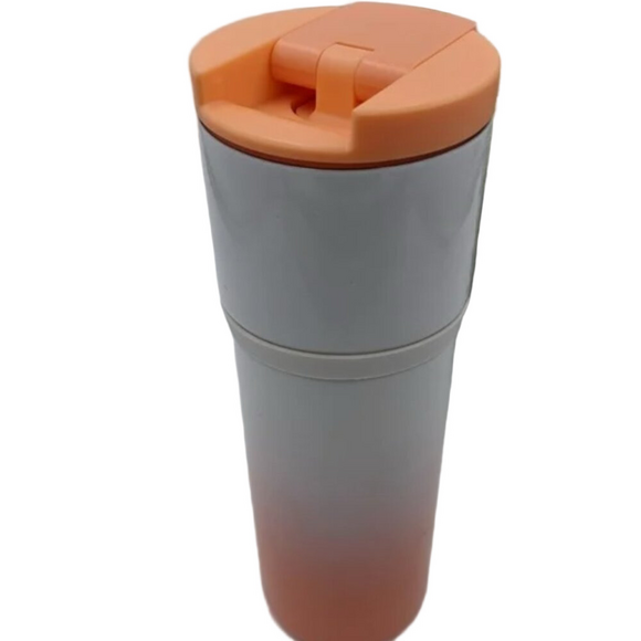 Starbuck 16oz White & Peach Stainless Steel Insulated Tumbler - Picture 3 of 9